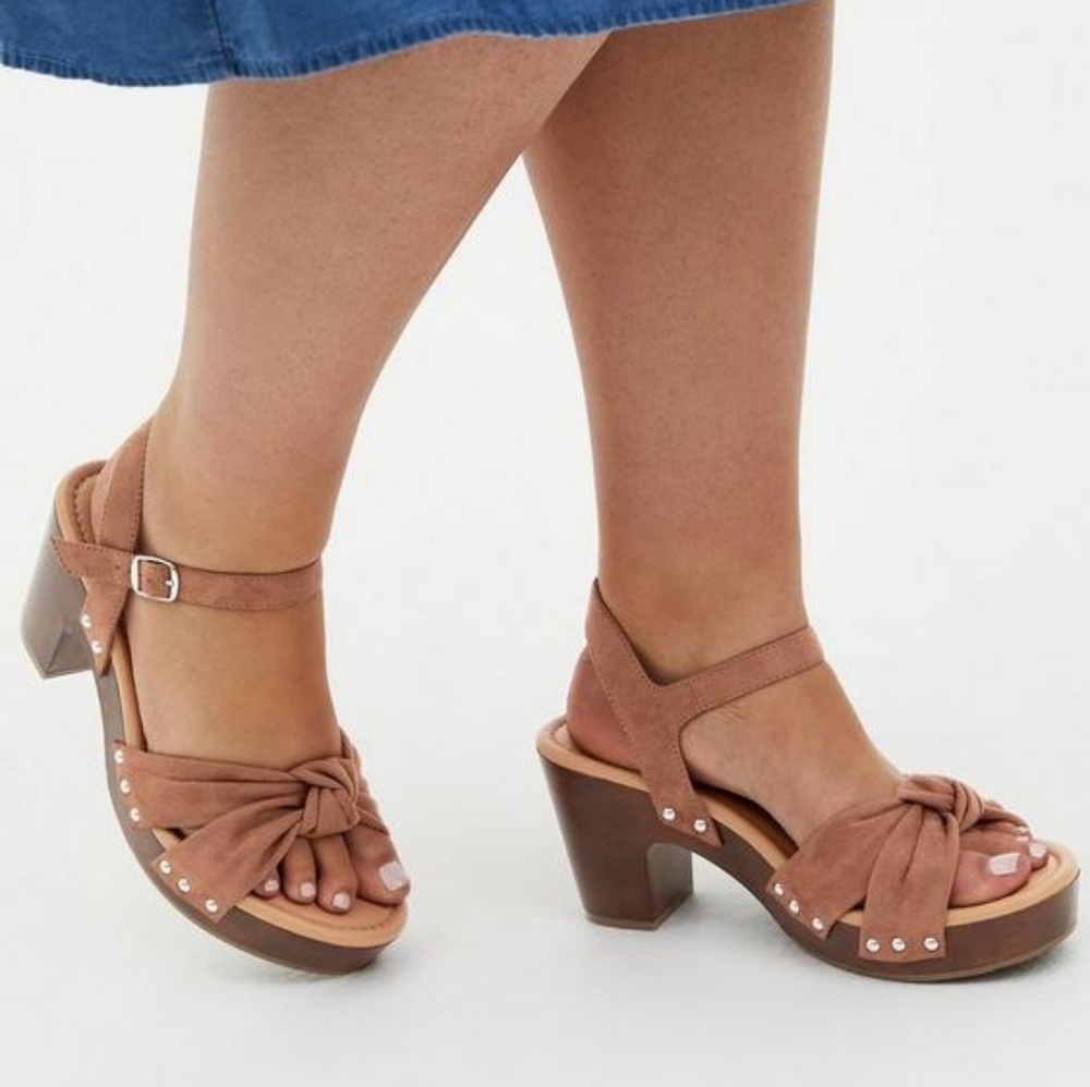 Torrid Brown Knotted Sandals
